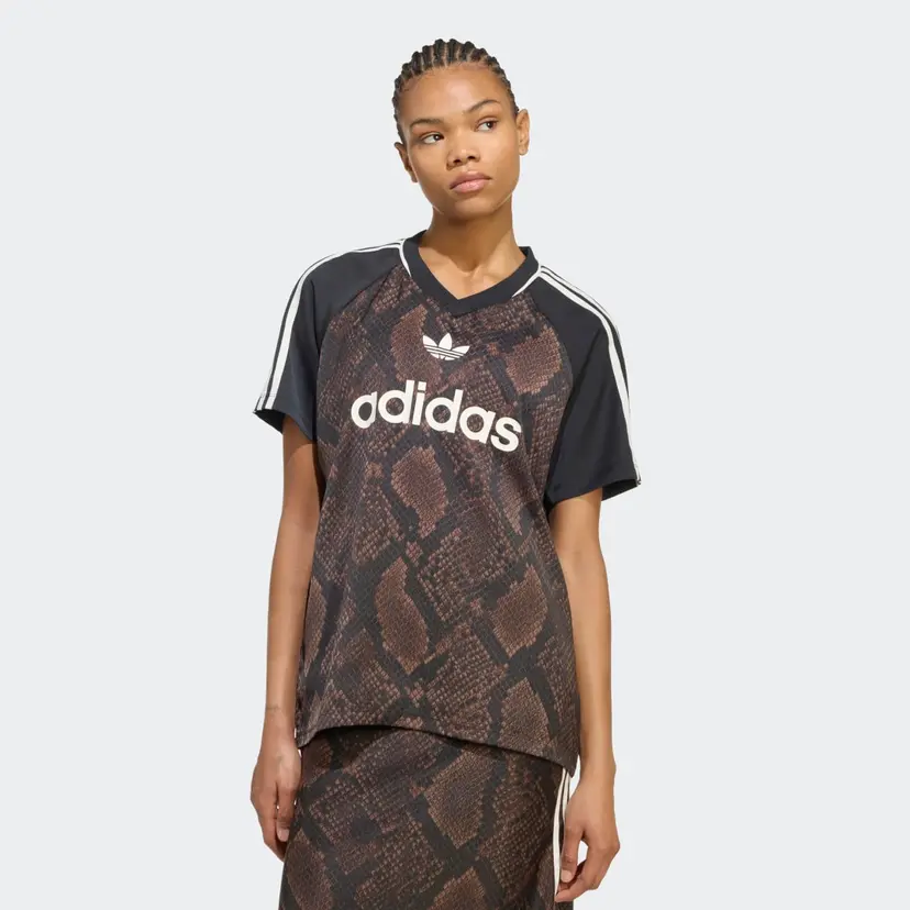 Adidas SNAKE PRINT SATIN TRØYE