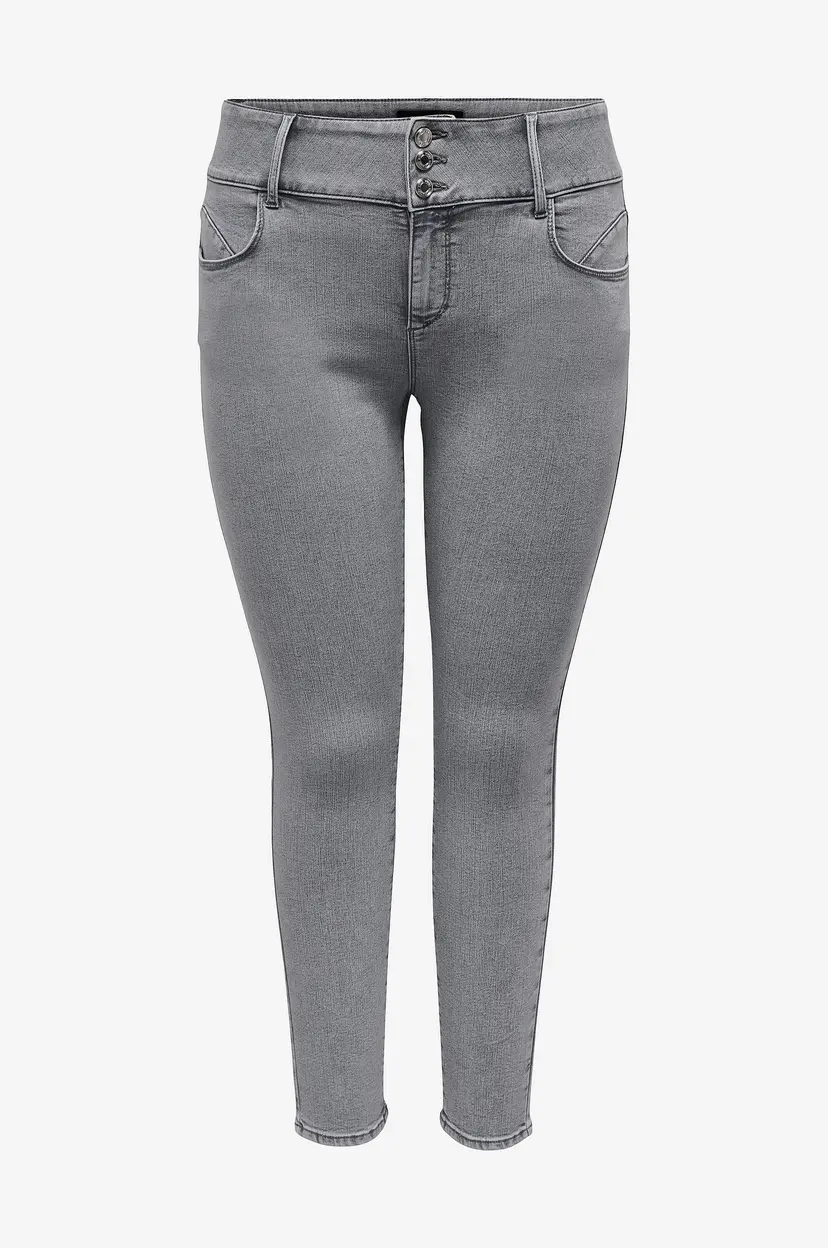 Only Carmakoma Jeans carAnna Reg Skinny Dnm Pim569 - Grå