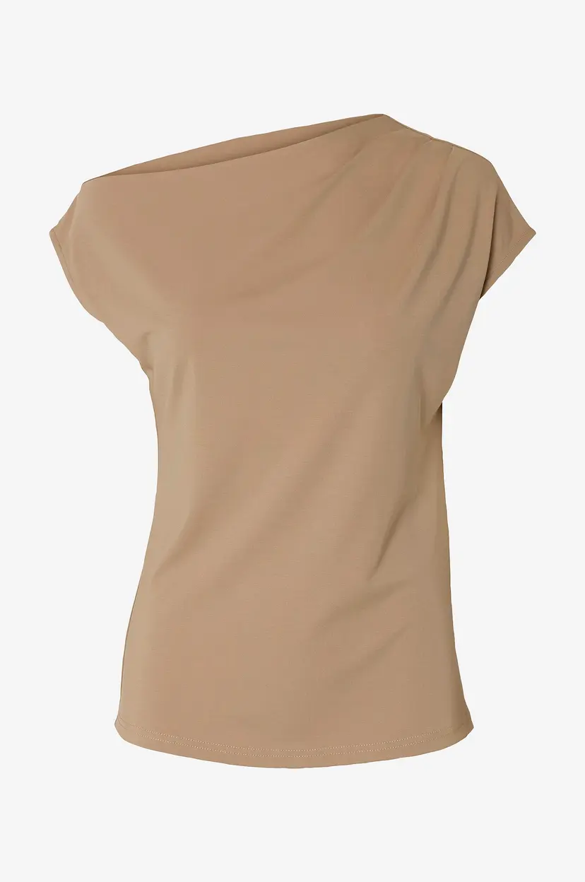 Selected Women Topp slfMolly SS - Natur