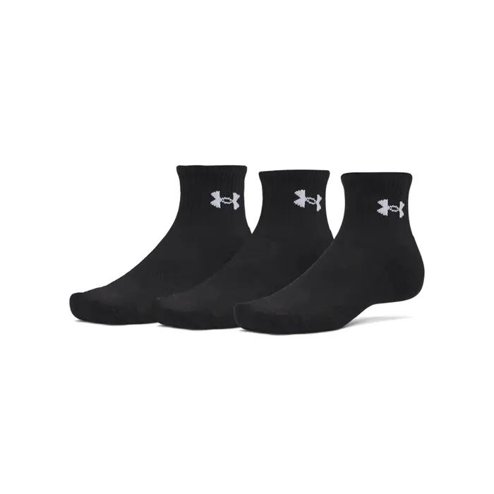 Under Armour Performance Sokker Quarter Svart 3‑pakning