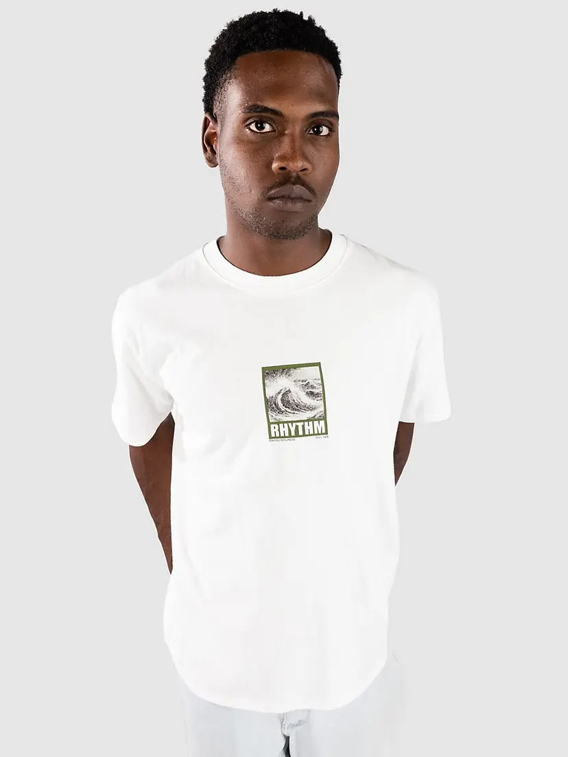 Rhythm Rhythm Wild Waves T-skjorte hvit