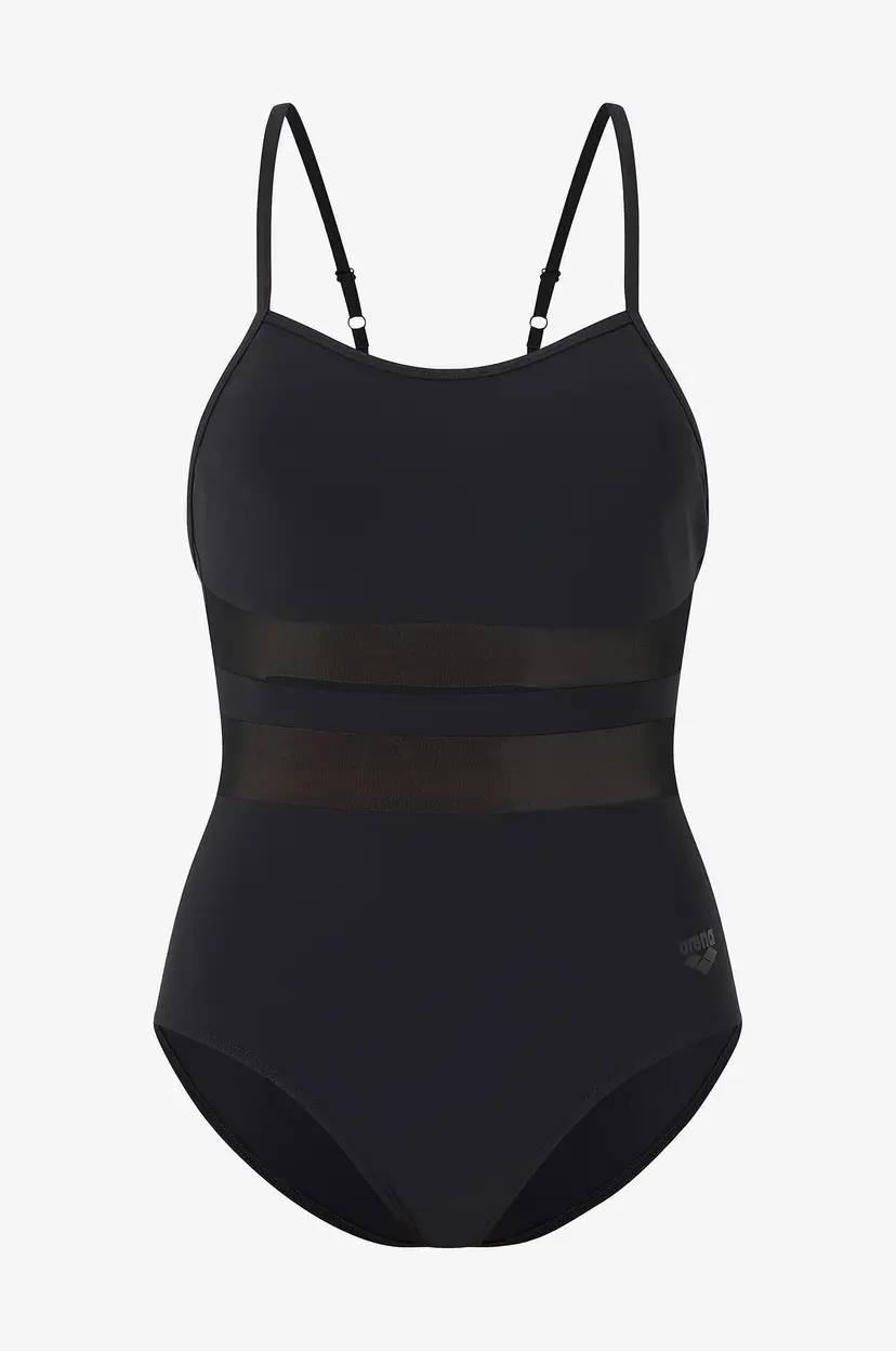 arena Badedrakt Women's Arena Mesh Equals Swimsuit Back B - Svart
