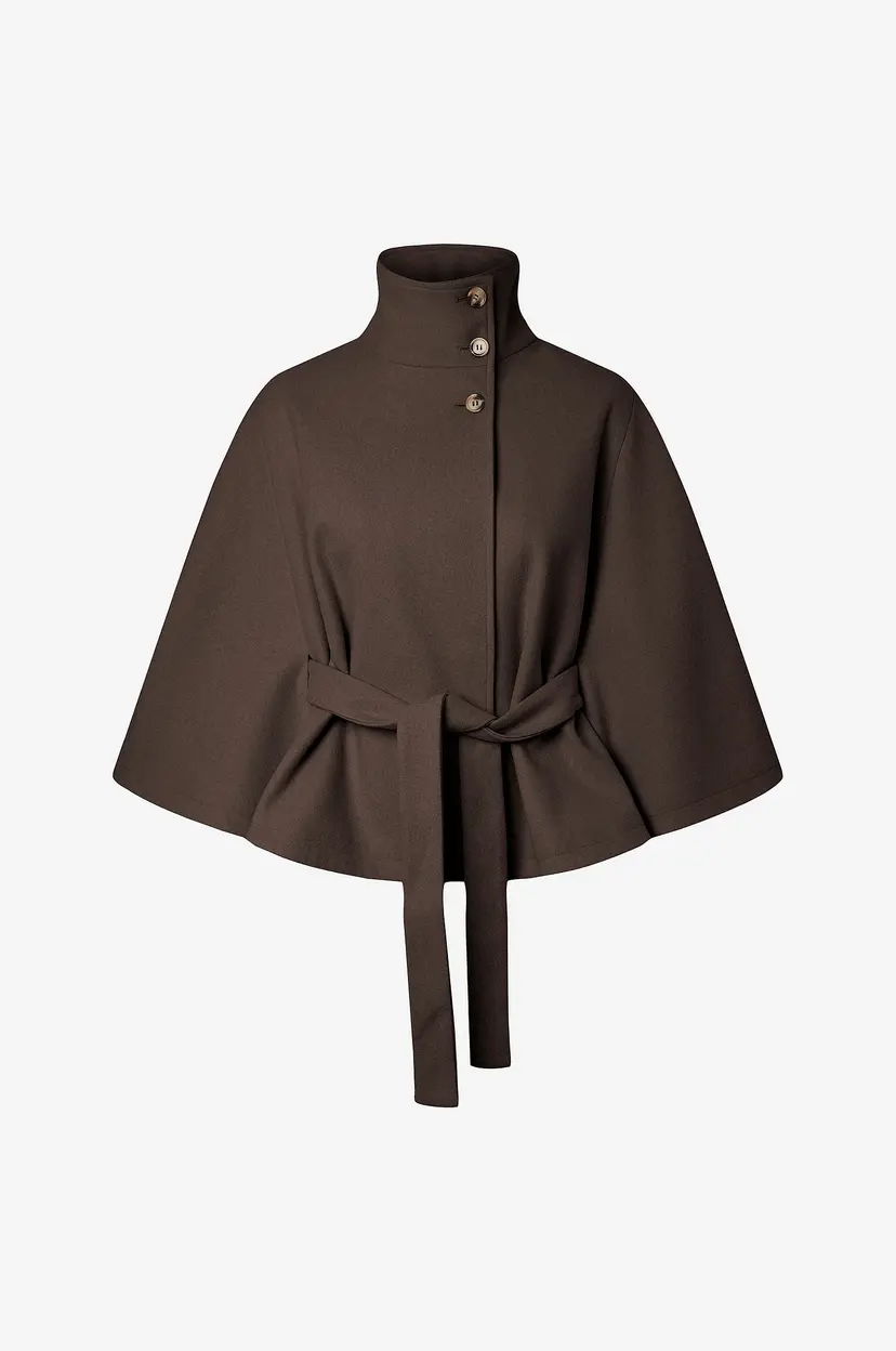 Pieces Cape Pcaiken Cape Jacket - Brun