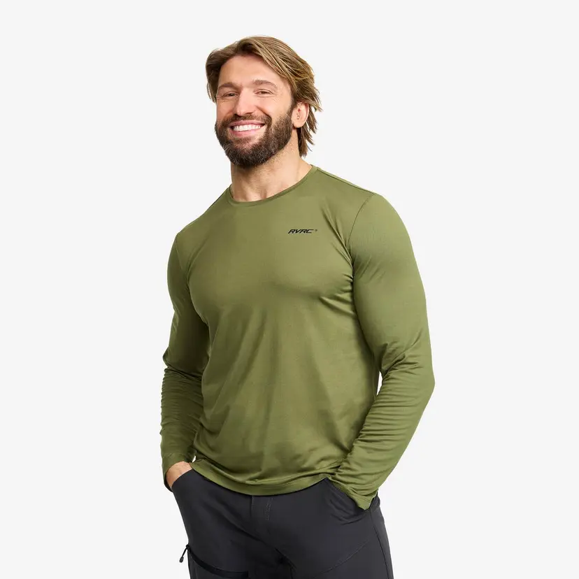 RevolutionRace Mission Long-sleeved T-shirt Herre Cypress