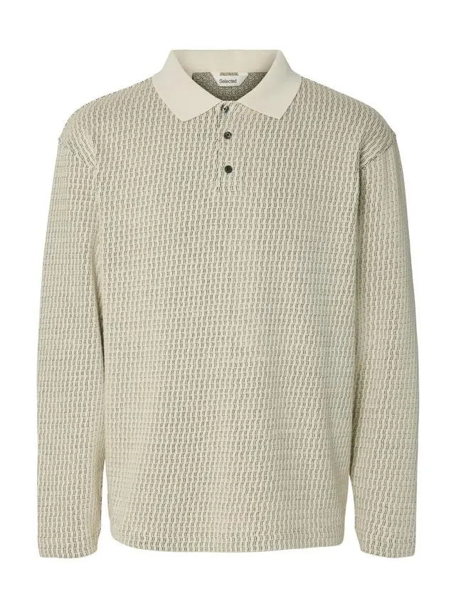 SELECTED SLHRELAXGABRIEL LS SWEAT POLO