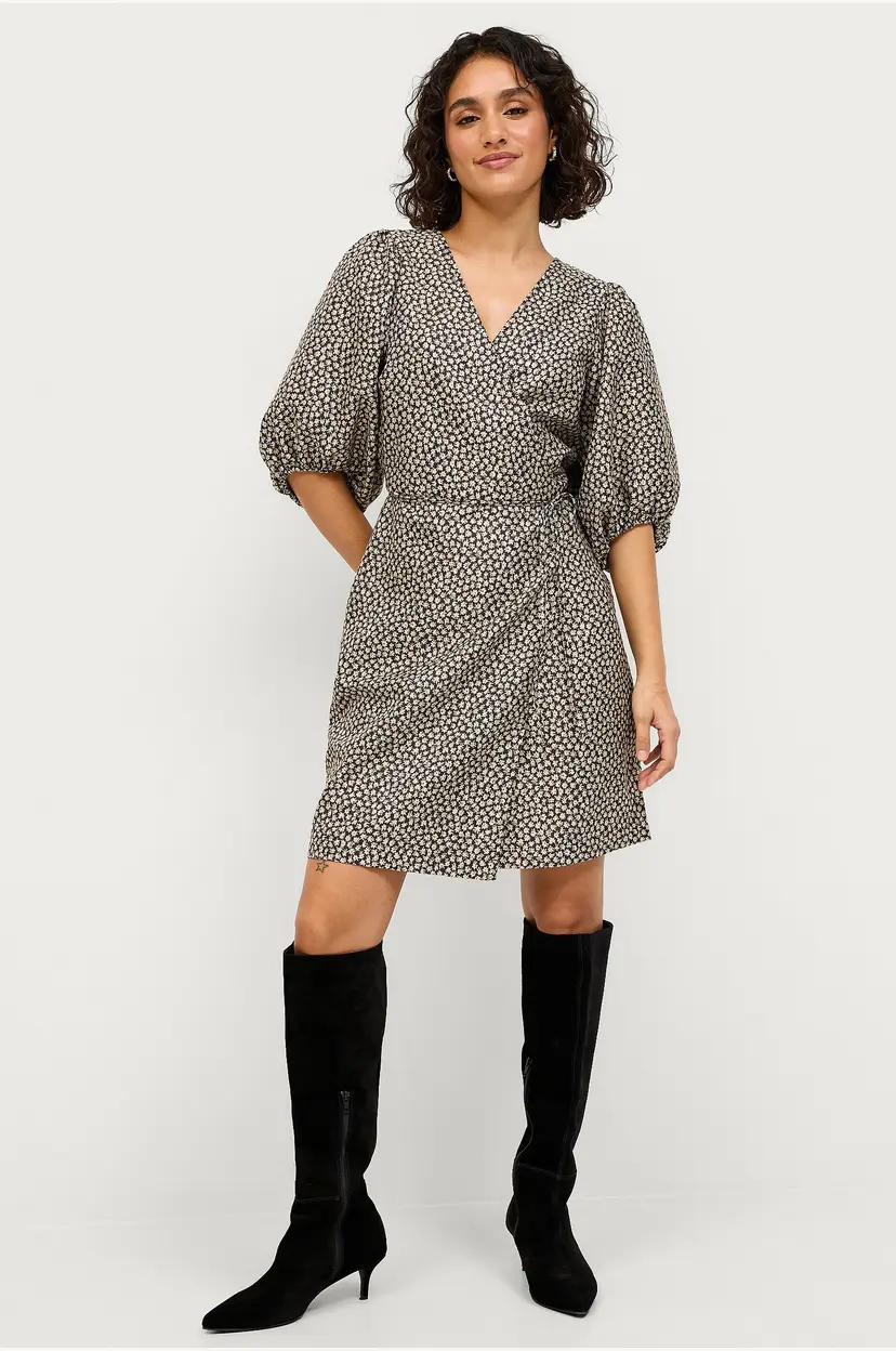 Soaked In Luxury Omslagskjole slKaela Dress - Svart