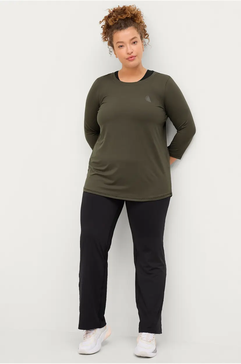 Zizzi Tracksuit-bukser Flared Workout Bottoms - Svart