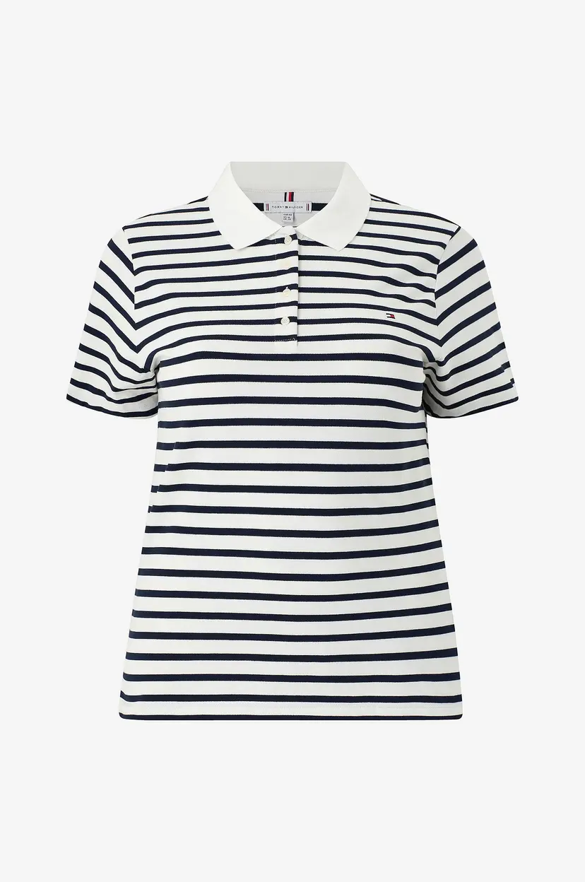 Tommy Hilfiger Curve Pologenser Crv 1985 Slim Pique Polo SS - Flerfarget