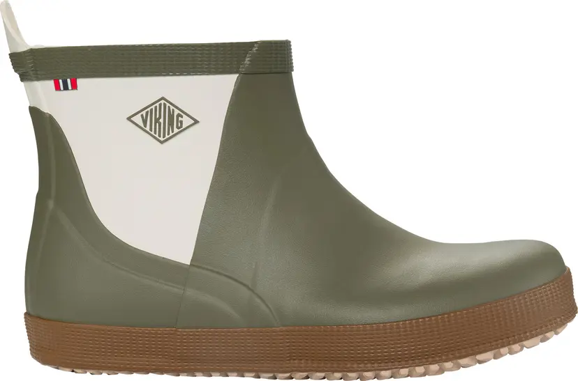 Viking Footwear Viking Footwear Seilas Heritage Low Rubber Boot Olive/brown