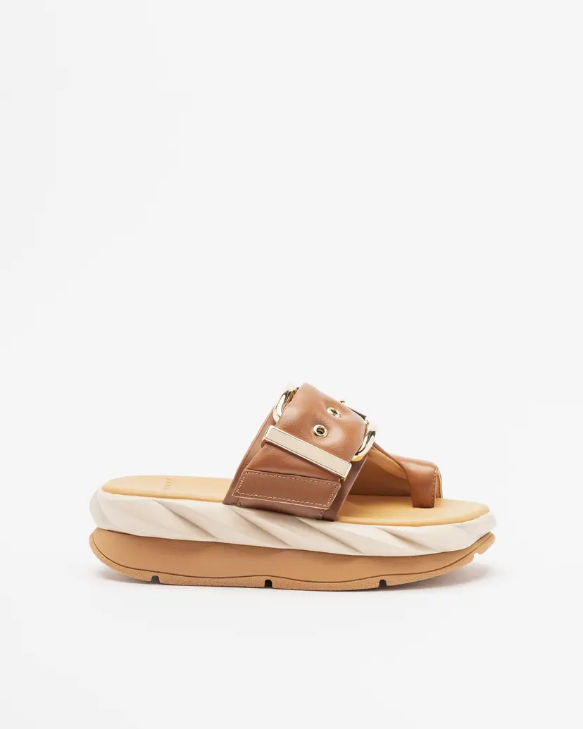 4ccccees 4ccccees MELLOW GLOW Camel Platform Slides