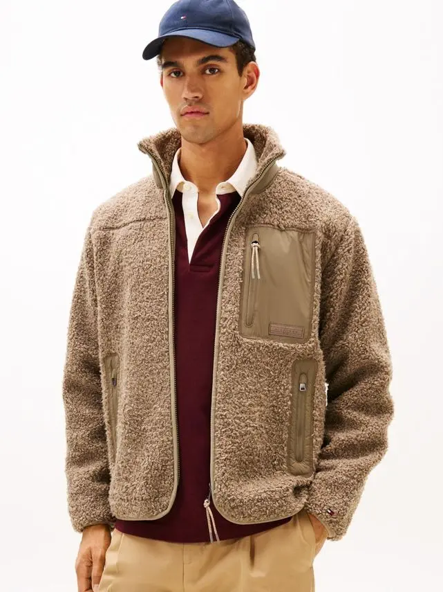 Tommy Hilfiger TEDDY FLEECE ZIP THROUGH