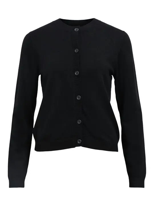 Object Object - Thess Ls Short Cardigan - Black