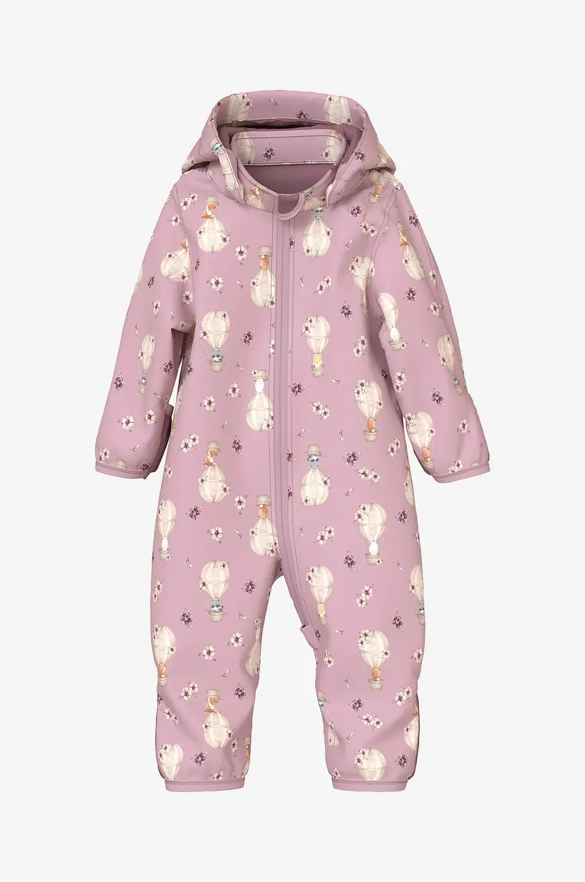 Name it baby Softshelloverall nbfAlfa08 Softshell Suit Aop - Rosa
