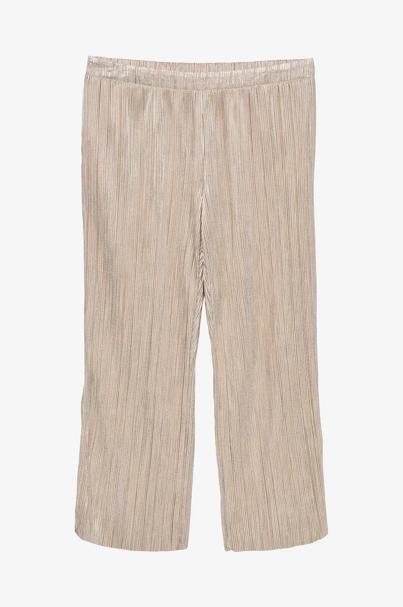 Vero Moda Curve Bukser vmcDuvi HW Wide Pant Jrs Btq Cur GA - Sølv
