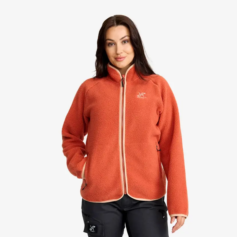 RevolutionRace Canyon Full-zip Pile Fleece Dame Bruschetta/Maple Sugar