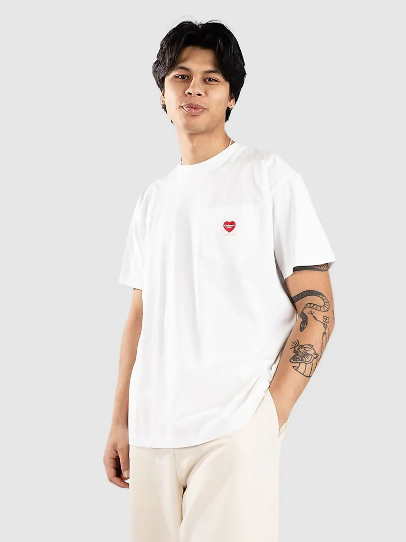 Carhartt Wip Carhartt WIP Pocket Heart T-skjorte hvit
