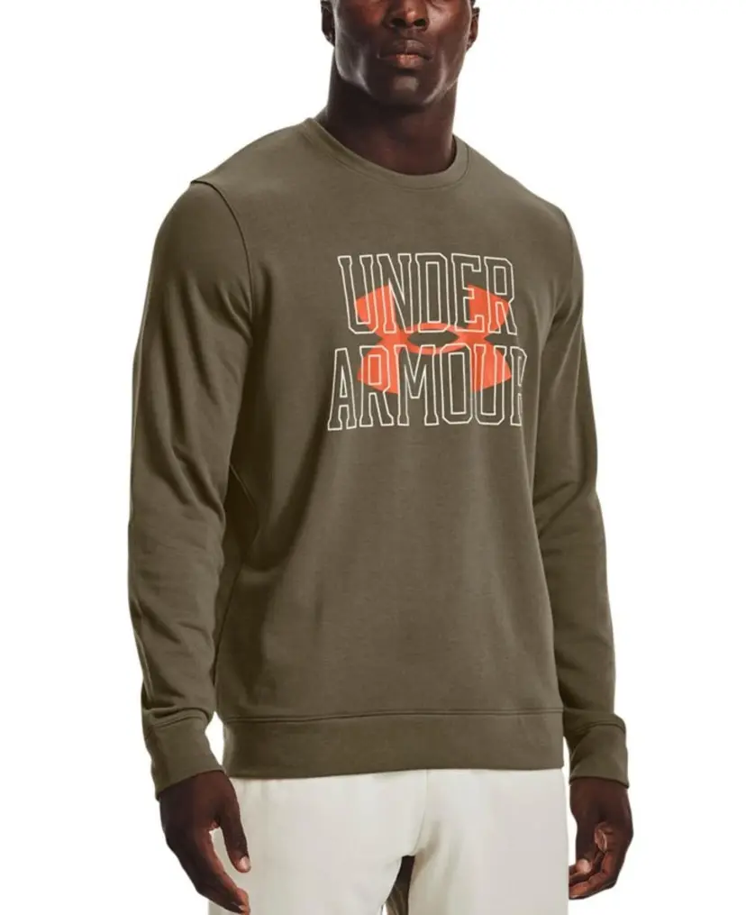 Under Armour Under Armour Rival Terry Logo Crew Tent/Team Orange