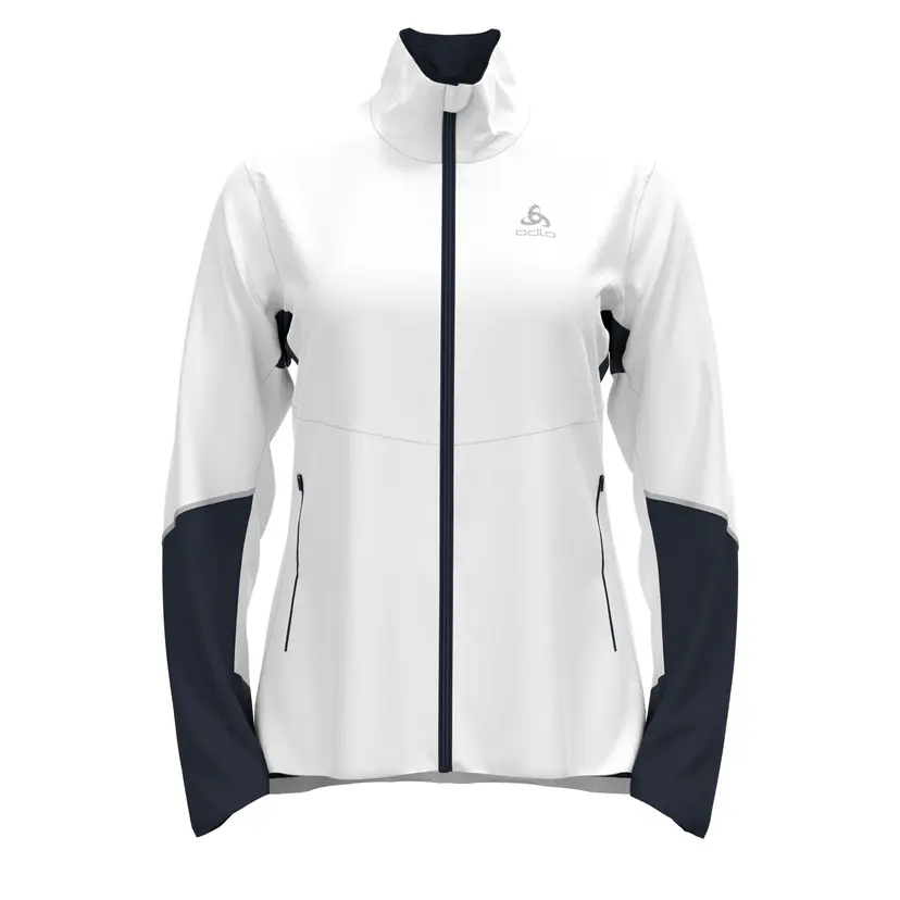 Odlo Odlo Women's Jacket Langnes White - Dark Sapphire