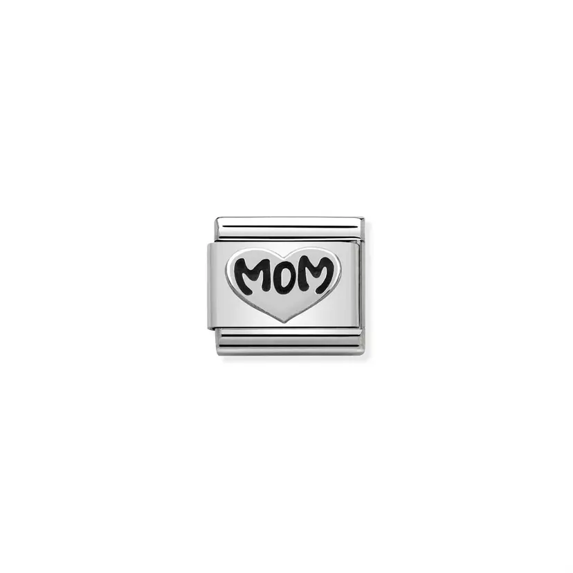 Nomination Mom Heart Silver