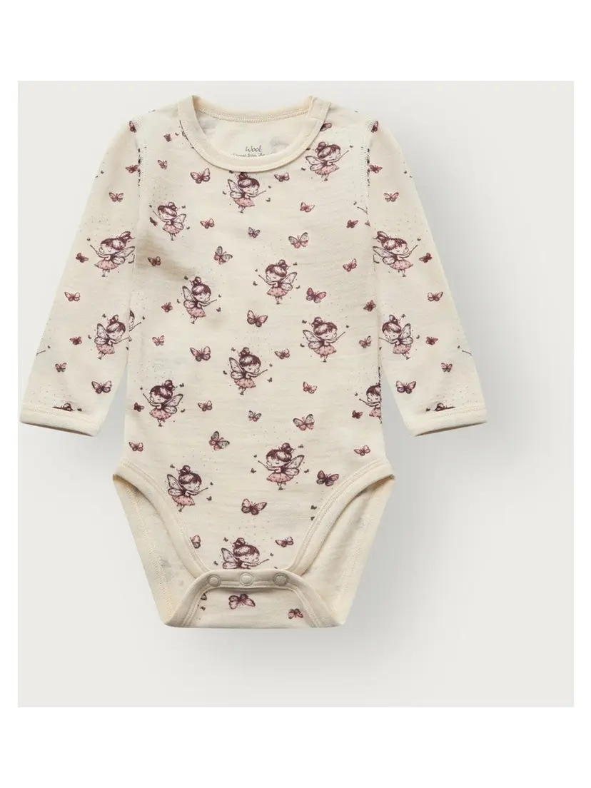 Hust and Claire Body i ull/bambus "Fairy" Off White