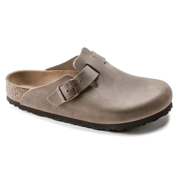 Birkenstock Birkenstock Boston Natural Leather Oiled Narrow Tabacco Brown