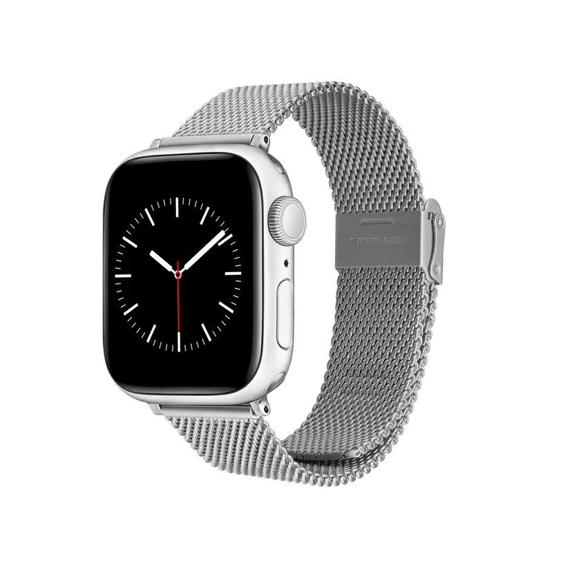 Daniel Wellington Silver Smartwatch Strap Sandblasted Mesh | DW