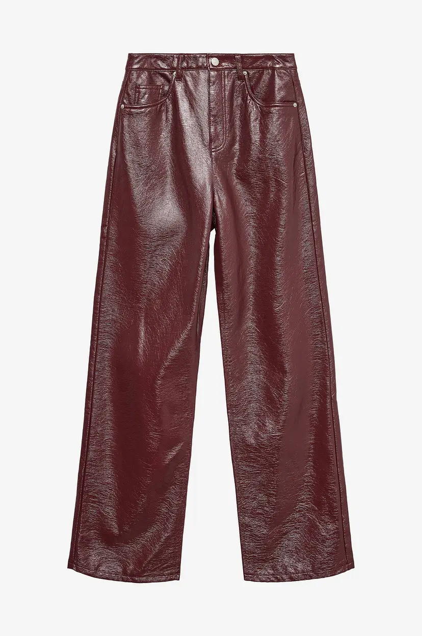 Vero Moda Bukser vmTessa HR Wide Colored Vinyl - Rød