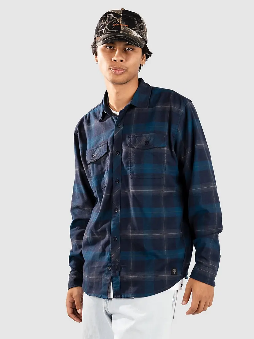 FOX Fox Survivalist Core Flannel Skjorte blå