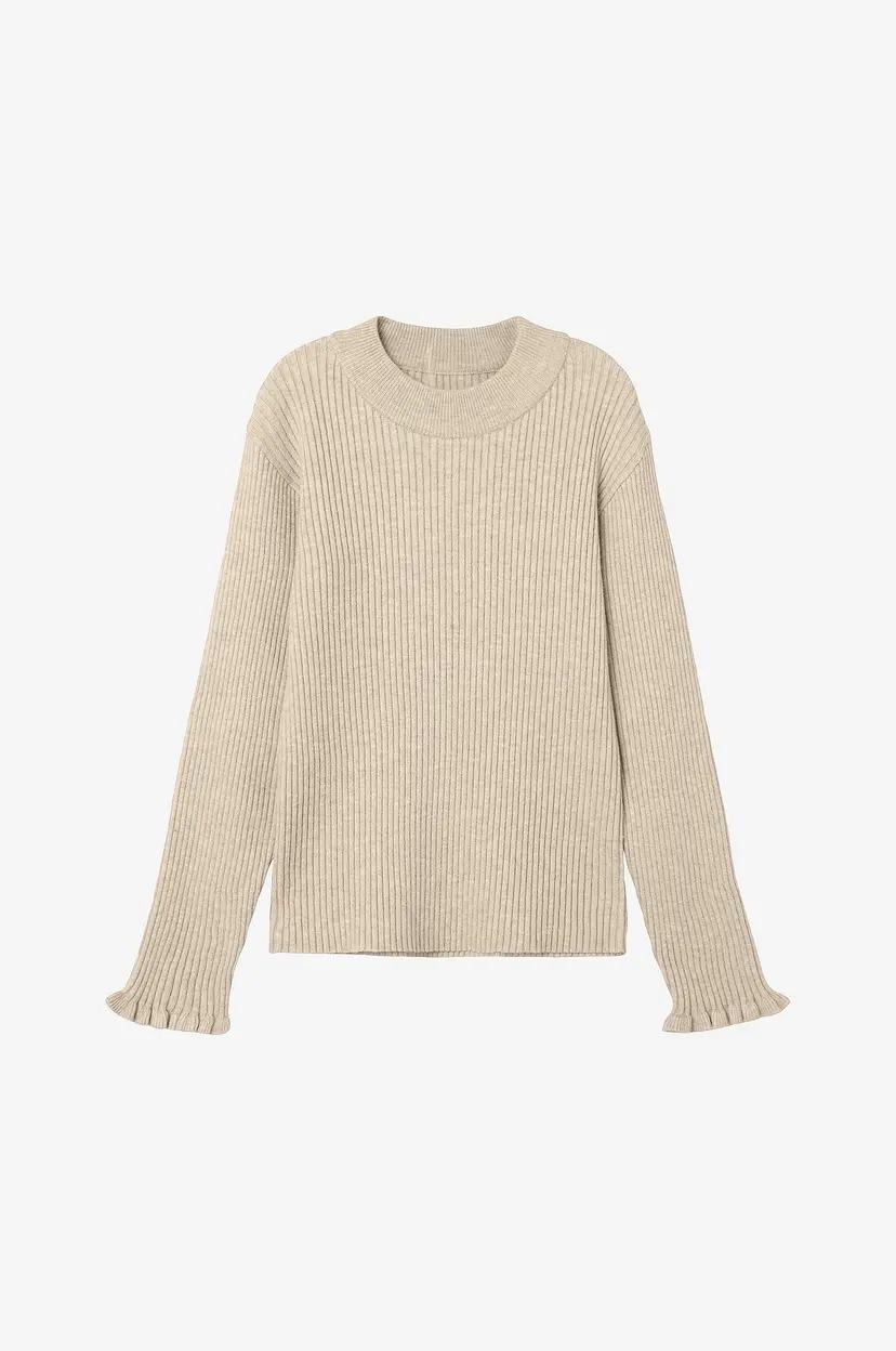 NAME IT Genser nkfVianna LS Slim Knit - Beige