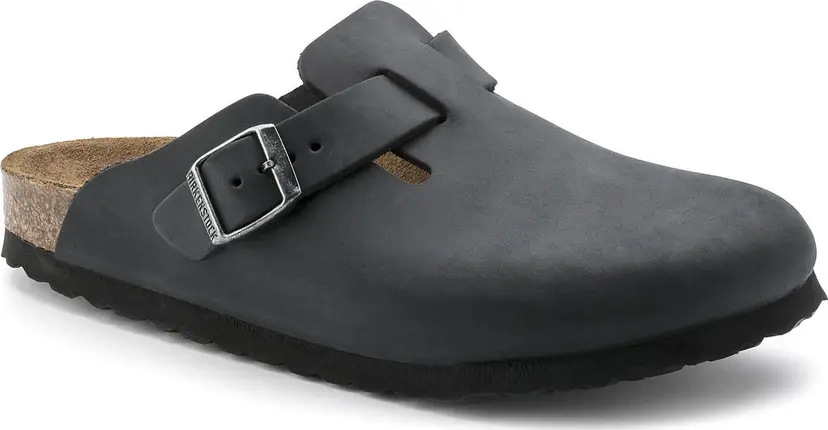 Birkenstock Birkenstock Boston Oiled Leather Narrow Black
