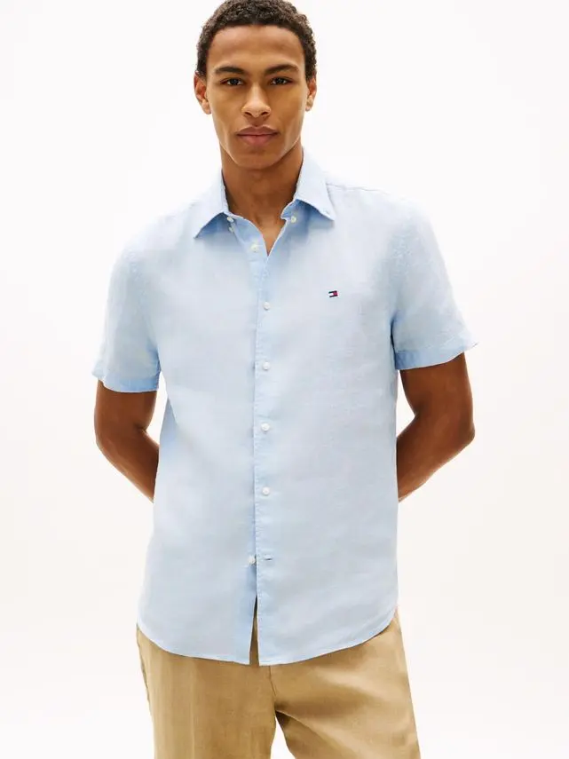 Tommy Hilfiger PIGMENT DYED LINEN RF SHIRT S/S