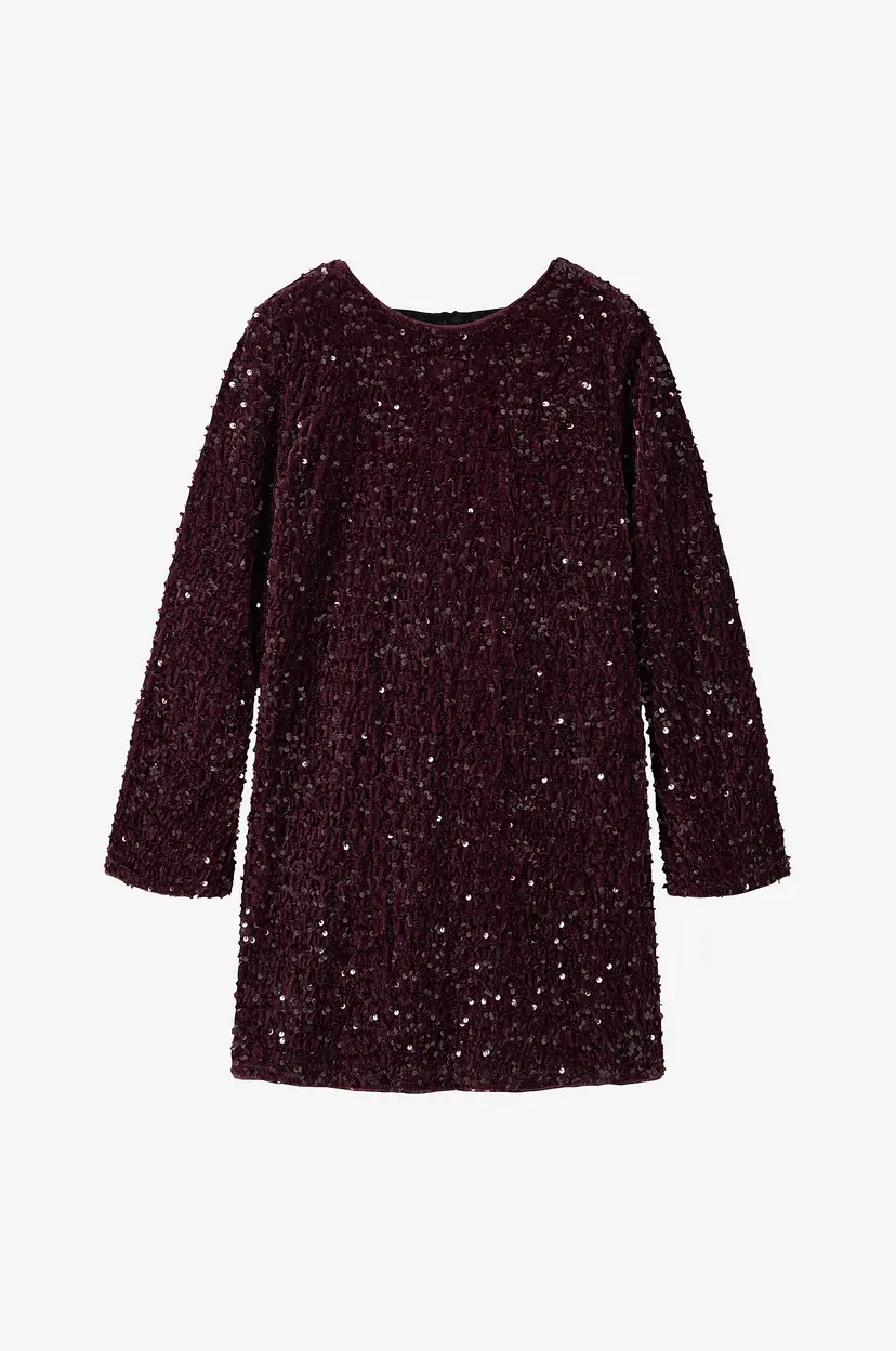 NAME IT Plajettkjole nkfRusitta LS Dress - Rød