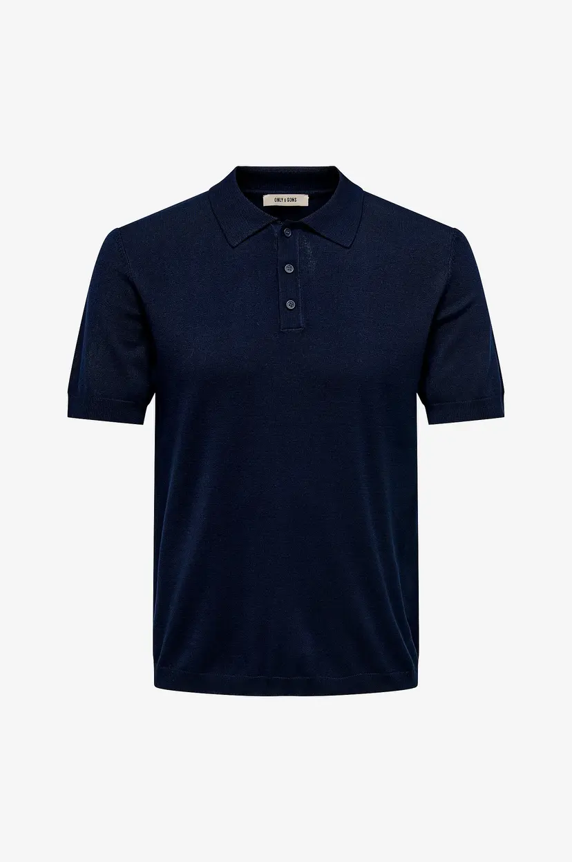 Only & Sons Pologenser onsWyler Life Reg 14 SS Polo Knit - Blå