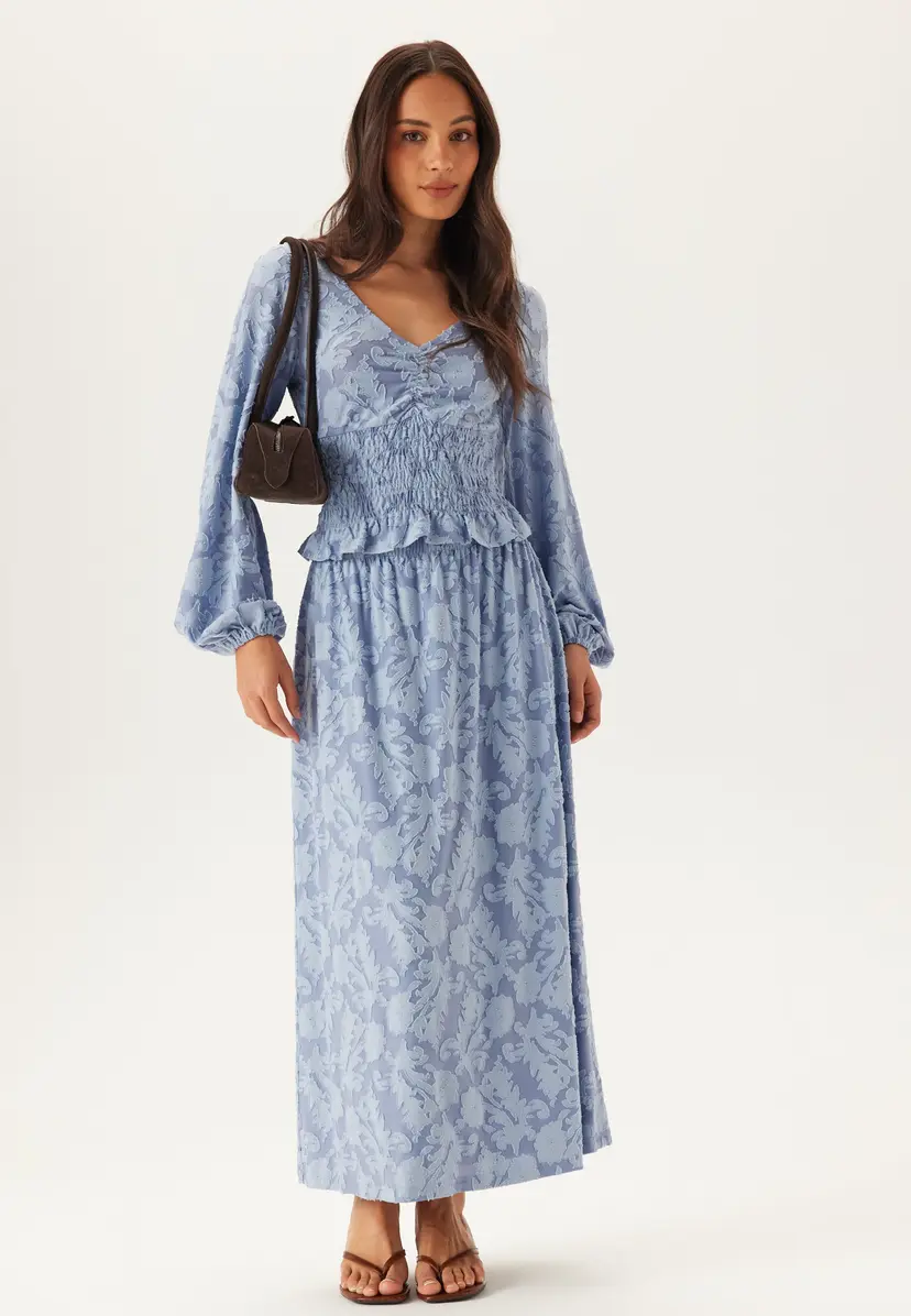 Bubbleroom Structure Floral Maxi Skirt