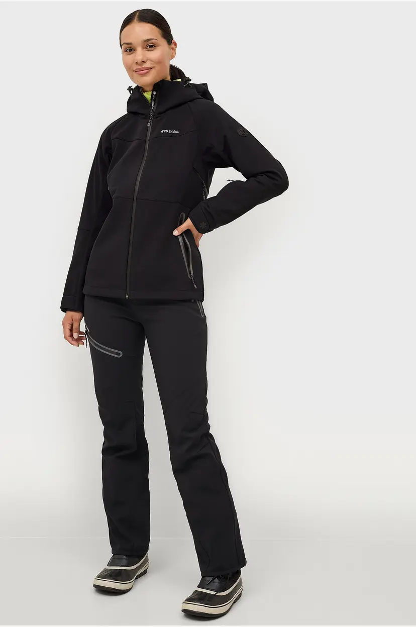 Áhkká Skibukse Softshell Ski Pants - Svart