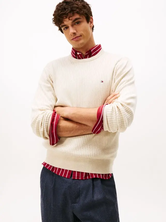 Tommy Hilfiger PIMA CTN CASH STRUCTURE CREW