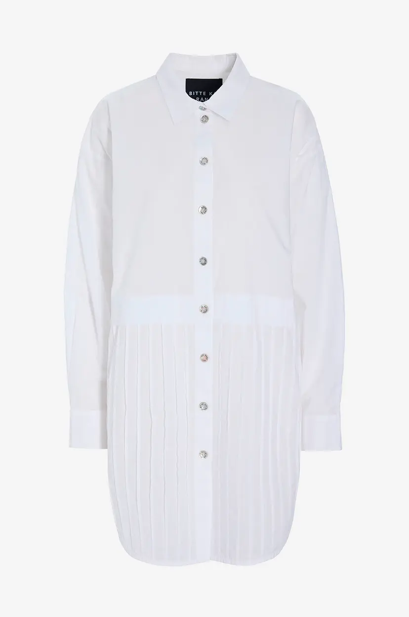 Bitte Kai Rand Lang skjorte Core Cotton - Hvit