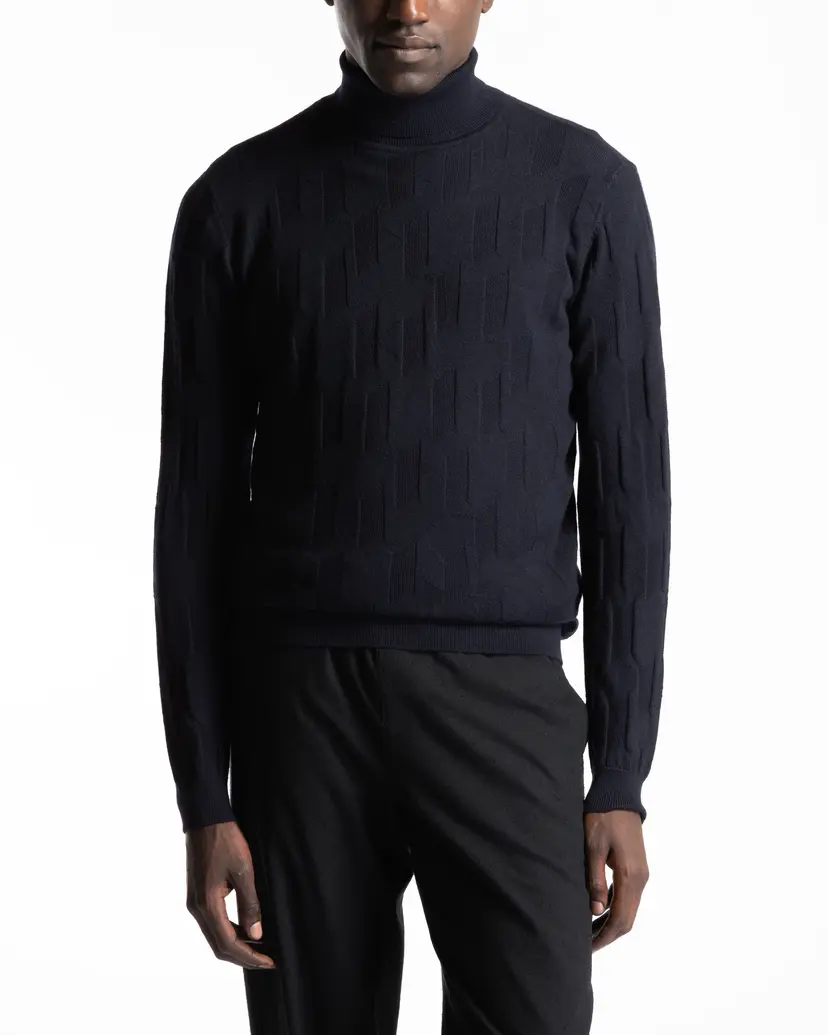 Karl Lagerfeld Karl Lagerfeld 655016 Blue Turtleneck sweater