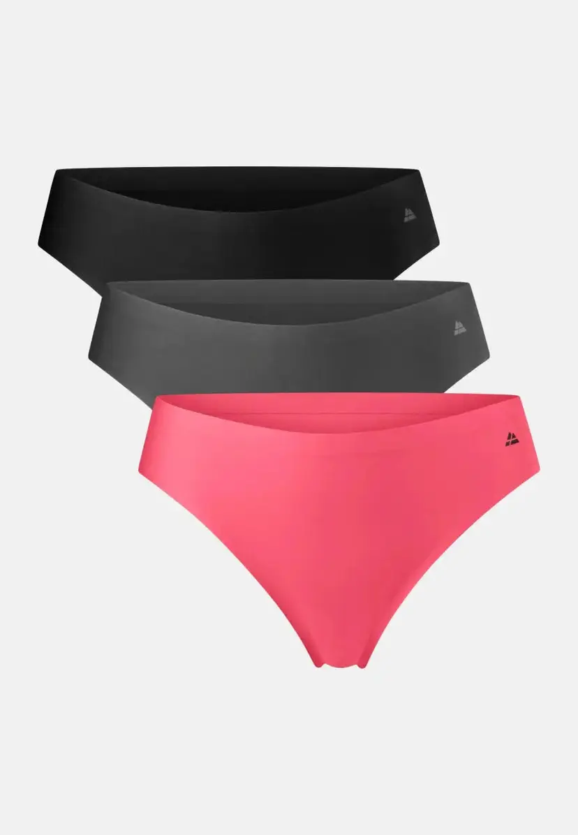 DANISH ENDURANCE DANISH ENDURANCE Invisible Thong, Sort | Grå | Pink, S