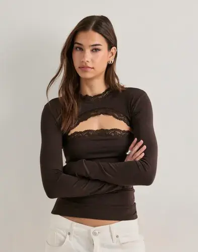 Nelly Nelly - Brun - Soft Lace Bolero Tube Top