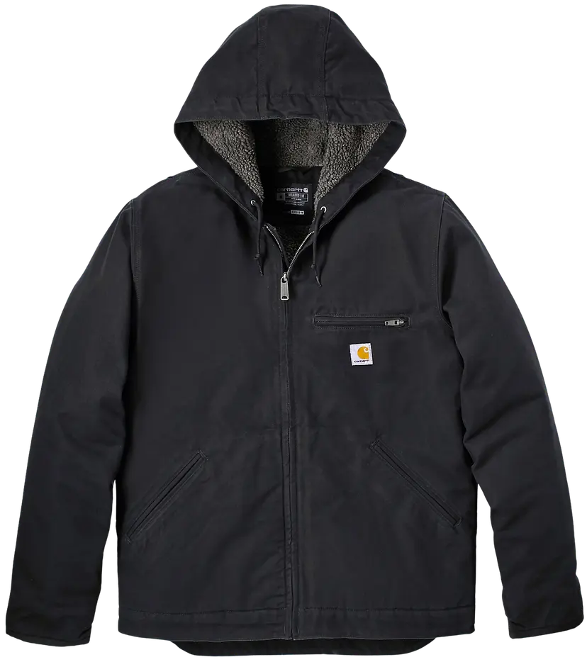 Carhartt Workwear Carhartt Workwear Carhartt M's Washed Duck Sherpa Lined Jacket Black