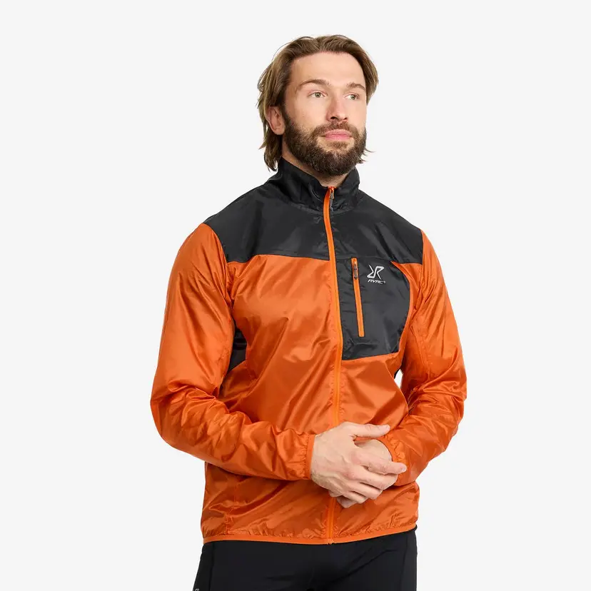 RevolutionRace Unit Light Windbreaker Herre Hawaiian Sunset/Anthracite