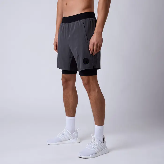 CLN ATHLETICS Rep 2 in 1 Shorts Grå