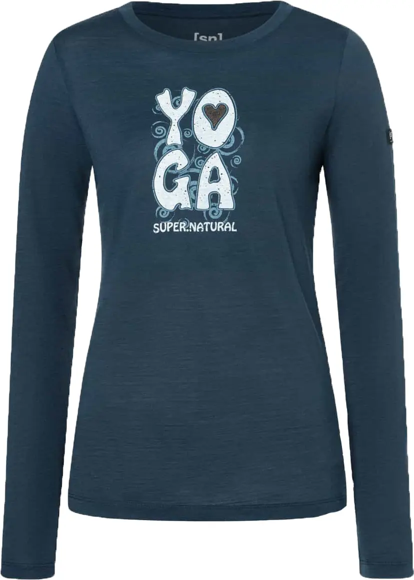 Super.Natural super.natural Women's Heart Of Yoga Longsleeve Blueberry/various