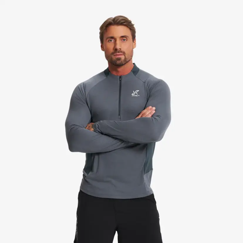 RevolutionRace Force Light Half-zip Top Herre Turbulence Blue