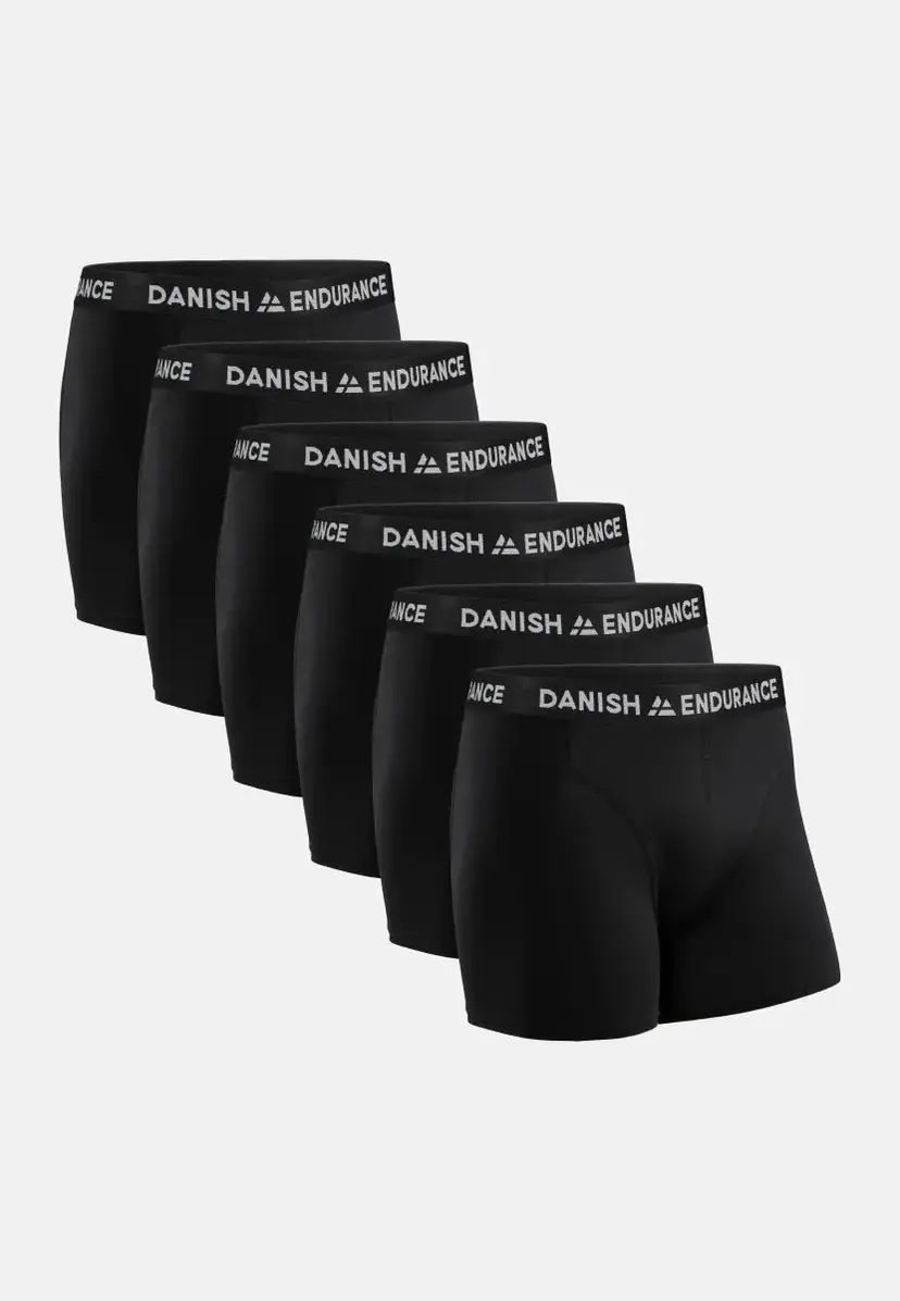 DANISH ENDURANCE DANISH ENDURANCE CLASSIC BOXERSHORTS MED GYLP 3XL Sort