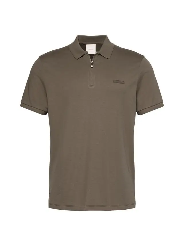 Calvin Klein SS SLIM SUPIMA ZIP POLO
