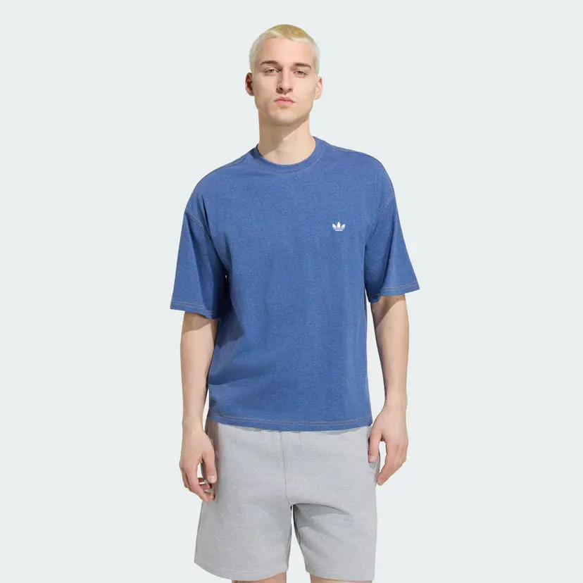 Adidas TREFOIL ESSENTIALS MELANGE LOOSE CROPPED T-SKJORTE