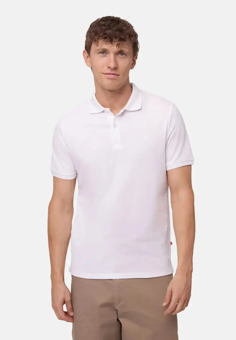 DANISH ENDURANCE DANISH ENDURANCE Hvid Polo T-Shirt, M