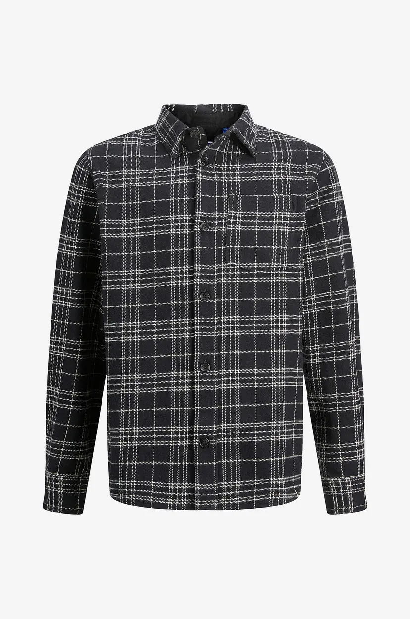 Jack & Jones Junior Skjorte jorJames Flannel Check Shirt LS Jnr - Svart